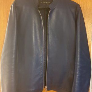 JEFFREY RUDES MEN BIKER LEATHER JACKET SIZE 46 IT